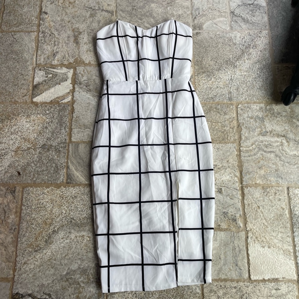 Sundays Bustier Strapless Midi Dress Size US 8/AU 12